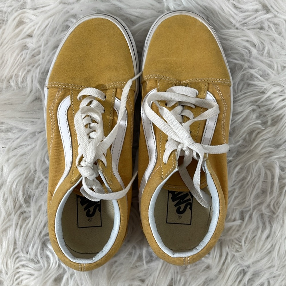 VANS Old Skool Classic Sneakers Mustard Yellow Size 5M - 6.5W - Picture 6 of 11